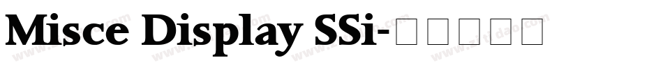 Misce Display SSi字体转换